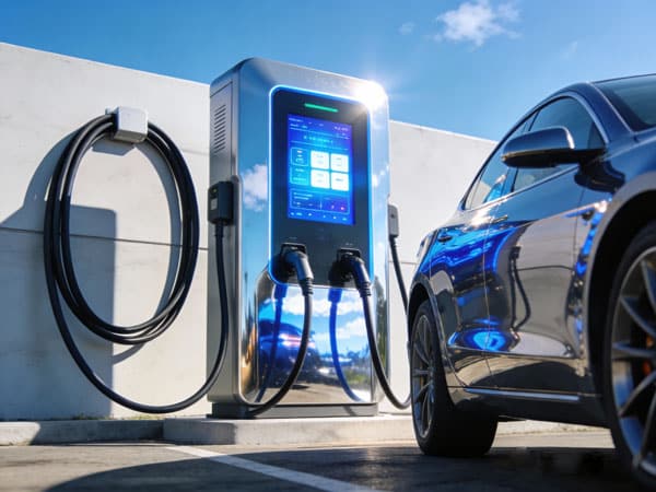 Outdoor EV Charger Display