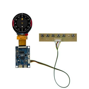 2.1-inch 480x480 Round IPS TFT LCD Module for Flight Simulator