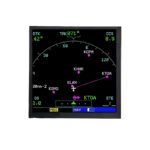 6.2 Inch Square LCD Display showing distinct avionics data