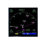 7 Inch Square LCD Display showing vivid weather radar data for flight simulators