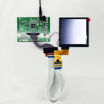 5.1 Inch Square TFT LCD displaying color test pattern