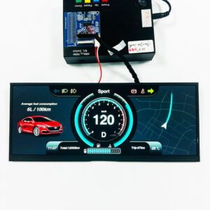 High Brightness 1000 nits 12.3 inch Digital Cluster Display for EV Dashboard