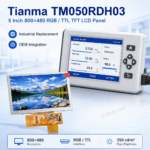 Tianma TM050RDH03 5 Inch 800x480 RGB / TTL TFT LCD Panel