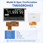Tianma TM050RDH03 5 Inch 800x480 RGB / TTL TFT LCD Panel