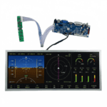 17.3 Inch 1920x768 30PIN LVDS 600 Nits High Brightness LCD Module for Flight Simulator
