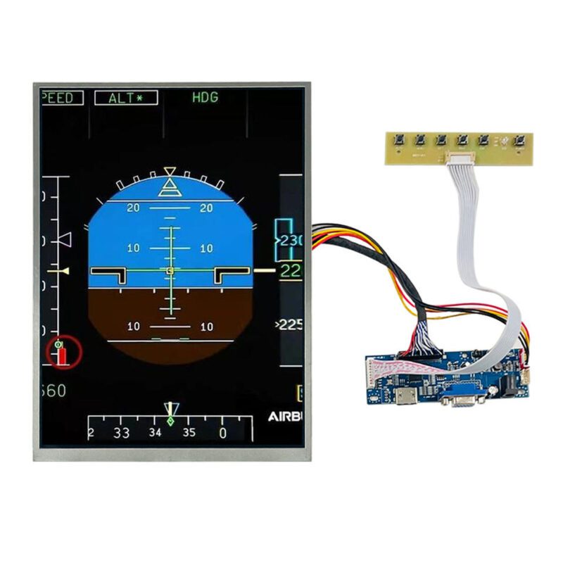 12 Inch 1200x1600 750-Nit LVDS IPS Flight Simulator LCD Module with Driver Board 1 12 Inch 1200x1600 750-Nit LVDS IPS Flight Simulator LCD Module with Driver Board