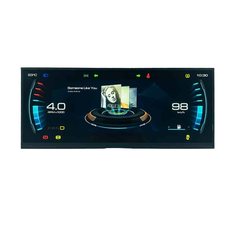 12.3 Inch IPS LCD Display Module with CTP Capacitive Touch - 1920x720 LVDS for Automobile Front Mounting