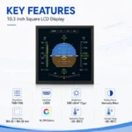 10.3 Inch Square LCD Display (768×768) Professional Avionics Visuals