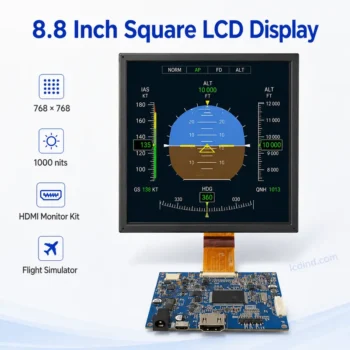 8.8 Inch Square LCD Display