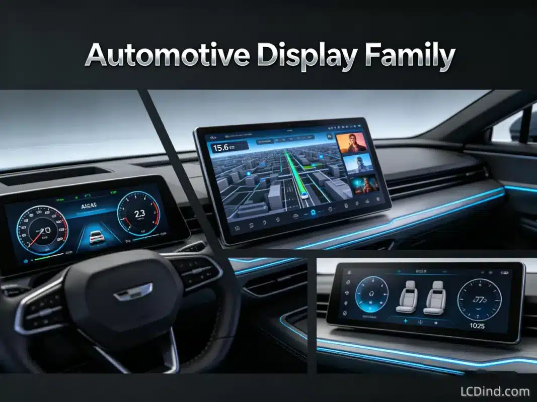 The Ultimate Guide to Automotive Grade LCDs: Choosing the Right Display for Your Digital Cockpit (2026 Edition) 1 Automotive Grade LCD Display Family