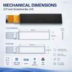 Bar type Icd display 3.71 inch 240*960 RGB 40pins ips screen 3.71 inch stretched bar lcd display