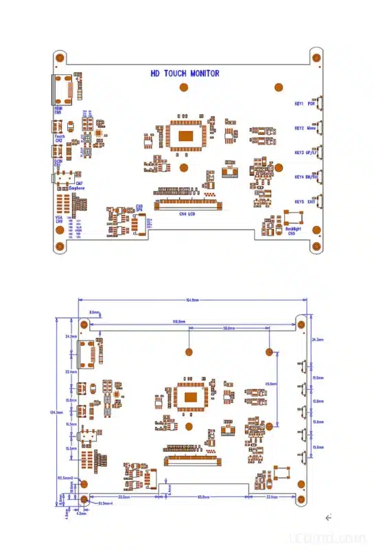 7 Inch Raspberry Pi Touch Screen 1280x768 IPS Monitor