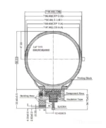 3.4 Inch Transparent OLED | Round Circular Monitor Screen