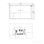 7 Inch LVDS Anti-Glare LCD Module 800x480 Wide Temp Industrial Display