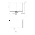 8.9 Inch 4K Mono LCD 3D Printer Screen | Photon Mono X Replacement Mechanical Drawing