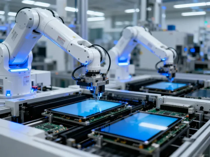 Automated LCD screen production line