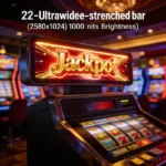 22 Inch Bar Type LCD (2560x1024) – 1000 nits Stretched Display Casino / Gaming Context