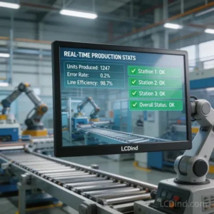 15.6 Inch FHD LCD Module 600 Nits 1920x1080 IPS eDP Factory Production Line Context