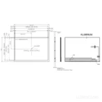10.1 Inch High Brightness LCD Module 1280x800 IPS 1200 nits LVDS Sunlight Readable