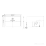 7 Inch LVDS LCD Display Module 800x480 IPS 800 nits High Brightness 30-Pin