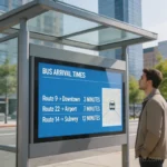27 Inch 1500 nits LCD Module – High TNI 105℃ Sunlight Readable Smart Bus Shelter