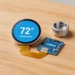 2.1 Inch Round LCD Display | 480x480 RGB Flight Simulator Screen Smart Home / Maker Integration