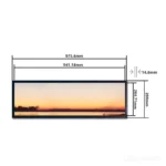 Stretch LCD Display 38.5 inch 1920x560 LVDS 700 nits