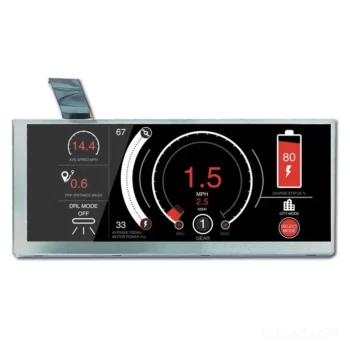 6.86 inch TFT LCD Module 480x1280 MIPI 1100 nits front LCD module product view