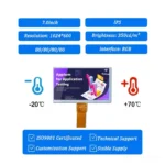 7 Inch TFT Display for Machine Control 350 nits RGB Interface