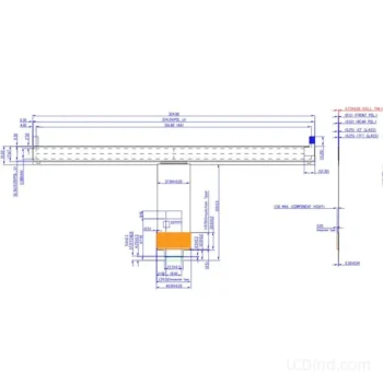 Bar LCD Panel Ultra Wide 12.5 inch 1000 nits LVDS