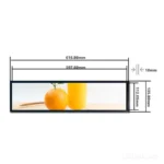 Bar LCD Screen 24 inch 1920x360 LVDS 30 700 nits