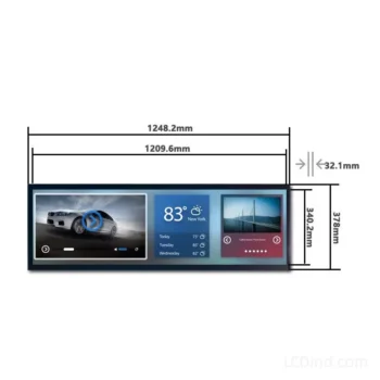 Bar LCD Screen Ultra Wide 49.5 inch LVDS