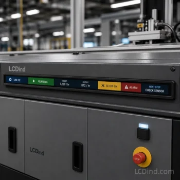 12.5 inch Bar Type LCD Display 2400x90 LVDS 1000 nits front LCD module product view