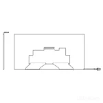 11.6 inch Bar Type LCD Display 1768x828 LVDS front LCD module product view