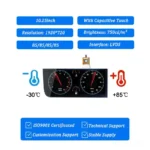 10.25 inch Sunlight Readable TFT LCD Display 1920x720 LVDS 750 nits touch panel product view