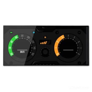 10.25 inch Sunlight Readable TFT LCD Display 1920x720 LVDS 750 nits front LCD module product view