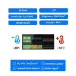 10.3 inch TFT LCD Module 720x1600 MIPI 1500 nits front LCD module product view