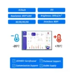 Industrial LCD Panel 8 Inch for Portrait Terminals MIPI