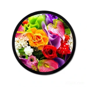 23.6 inch Round TFT LCD Display 1280x1280 LVDS 30 1500 nits front LCD module product view