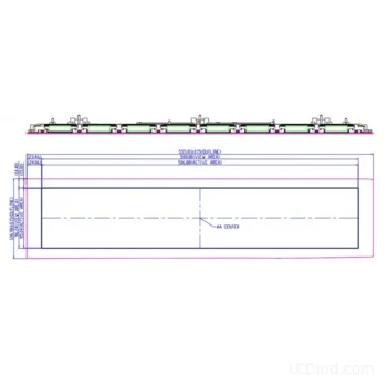 Stretch LCD Display Ultra Wide 20.3 inch LVDS