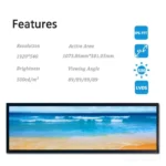 Stretch LCD Display Ultra Wide 43.8 inch LVDS