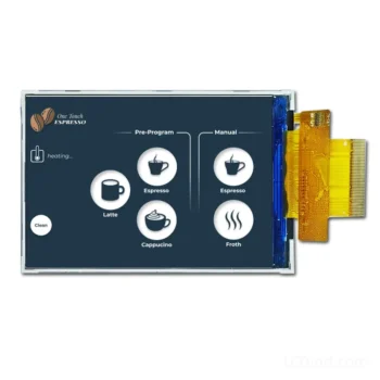 TFT 3.5 Inch Display for Compact Instruments 450 nits RGB Interface