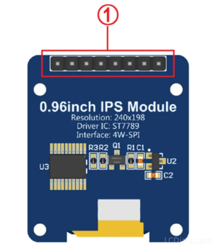 0.96 Inch Round TFT Display for Compact Instrument Dials