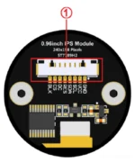 round TFT display for smart appliance control dials - front product view