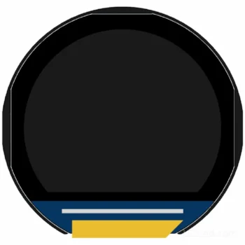 round TFT display for smart appliance control dials - front product view