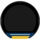 round TFT display for smart appliance control dials - front product view