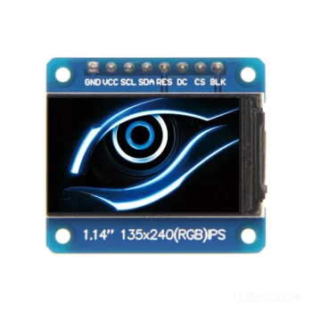SPI TFT display for embedded status indicators - front product view