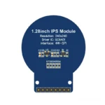 round TFT display for industrial rotary controls - front product view