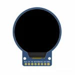 round TFT display for industrial rotary controls - front product view