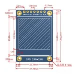 round TFT display for compact HMI knobs - front product view